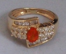Ring Feueropal Opal + 1.00