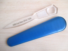 DDR, originale Lupe mit Brieföffner "VEB Carl Zeiss JENA DDR", Hülle, sehr rar !