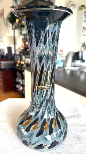 Schwere glas vase eisch - glas,