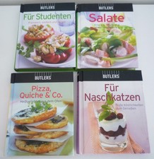 BUTLERS 4 x Kochbuch Mini Für