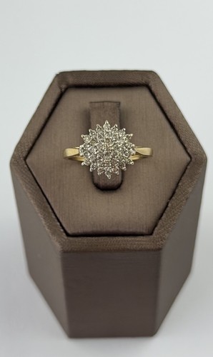 Diamantring karat gold - diamantring, 9