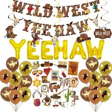 55 Teile Western Party Deko
