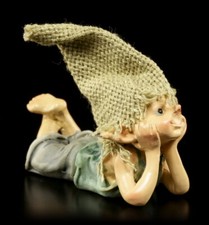 Pixie Kobold Figur träumt -