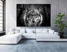 Leinwand Bild Wolf Kunstdruck