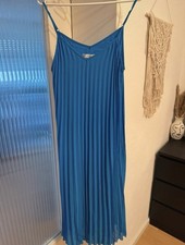 Damen Kleid Blau Lang