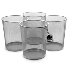 4x Papierkorb Metall