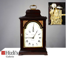 BRACKET CLOCK  KAMINUHR TISCHUHR G. SIMPFON MUSIKSPIELWERK 6 MELODIE