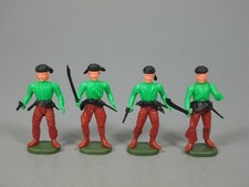 STECKIS: Piraten EU 1985 - Komplettsatz grün/braun, alle richtig gebaut!!