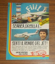 Seltene Werbung Mattel HOT WHEELS Transportflugzeug Flughafen Autos 1984