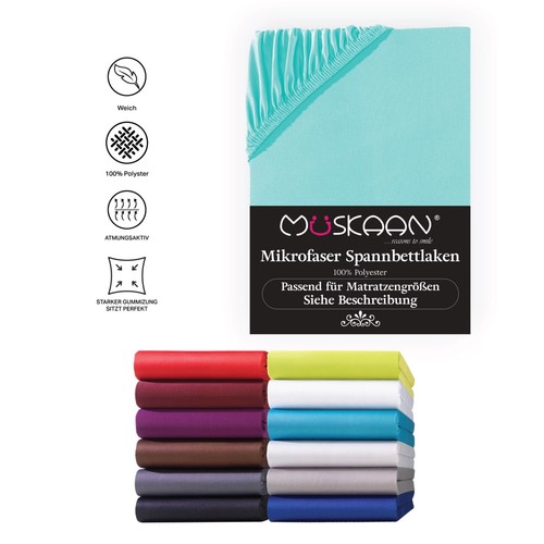 Mikrofaser spannbettlaken - mikrofaser,