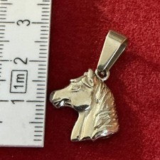 Schmuck Kettenanhänger Pferd Pferdekopf Anhänger aus Edelstahl