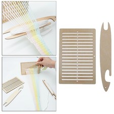 Holz Webstuhl Kit Anzug gewebter Gobelin Teppich Tischwebstuhl für Kinder