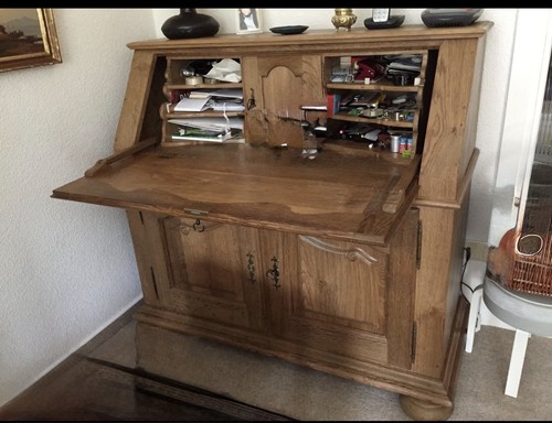 Sekretär klappsekretär eiche - klappsekretär,