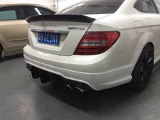Mercedes C63 C Klasse W204 Highkick Spoiler Kofferraum Lippe Kohlefaser 2D Coupe