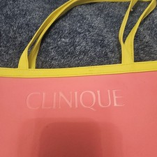 Clinique Tote Bag Yellow Pink