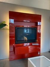 TV-Media-Wand mit indirekter Beleuchtung, Behr Vision Wall 160