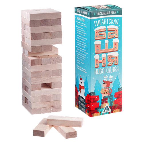 Wackelturm bausteine holz - wackelturm,