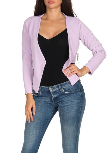 Damen blazer kragenlos - damen,