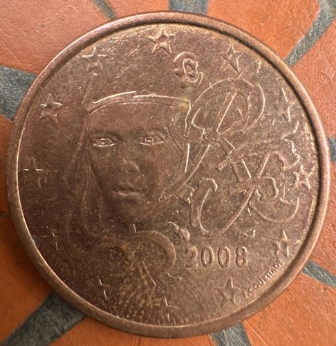 Frankreich eurocent münze - frankreich, 5-eurocent-münze
