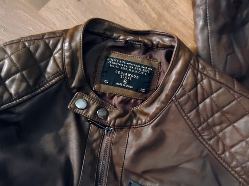 Lederjacke braun brown - lederjacke,