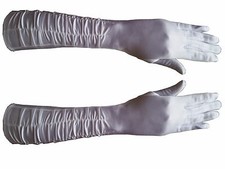 Lange Weiße Handschuhe Satin