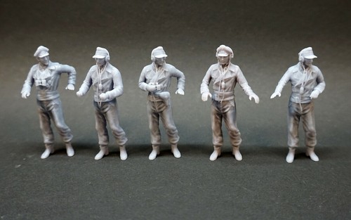 Ww2 resin 5 figuren - ww2,