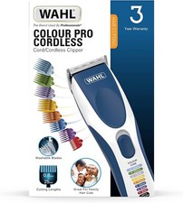 Wahl Colour Pro Akku Haarschneider Set Halsbürste Farbcodierte Kämme Haarstyling