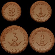 NOTGELD: 50 Pfennig, 1, 2 & 3