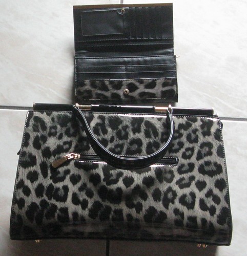Damenhandtasche leopardenlook - damenhandtasche,