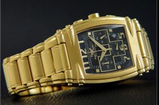 schwerer Chronograph Herrenuhr Designer Edelstahl Morgan Headley MH-590