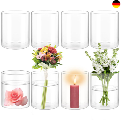 Stück glasvase zylinder - 8,