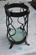 Vintage Regenschirmständer Stockständer Metall Schmiedeeisern schwarz kein Rost