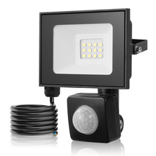 LED Fluter Strahler mit Bewegungsmelder Außen Scheinwerfer Garten Lampe 230V