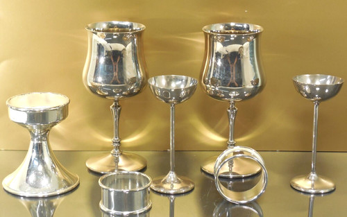 Antik wein likör gläser - 7x,