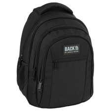 BackUP Schulrucksack Rucksack Schultasche Schulranzen Jungen Black Schwarz