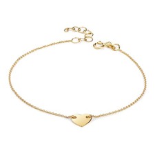 Armband mit Herz 16+3cm Gold