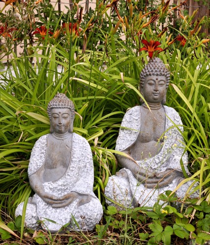 Tolles set buddha sitzend - 2x,
