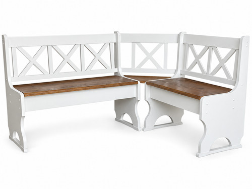 Eckbank kiefer massivholz - eckbank,
