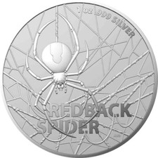 Silbermünze Redback Spider 1 $ Australien Most  Dangerous 2020  in Kapsel  1 oz