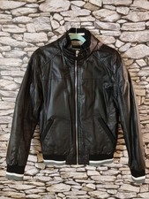 Herren, Lederjacke, kein echtes Leder, Gr. M, Clockhouse, C&A, Schwarz