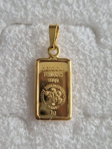 Heraeus goldbarren anhänger - heraeus, goldbarren-anhänger