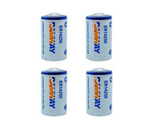 4x Lithium Batterie 3,6V LS14250 / 1/2AA / Li-SOCL2 Batterien LS14250