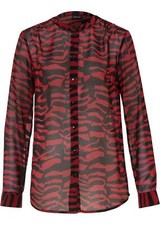 Chiffon-Bluse Gr. 40 Abendrot