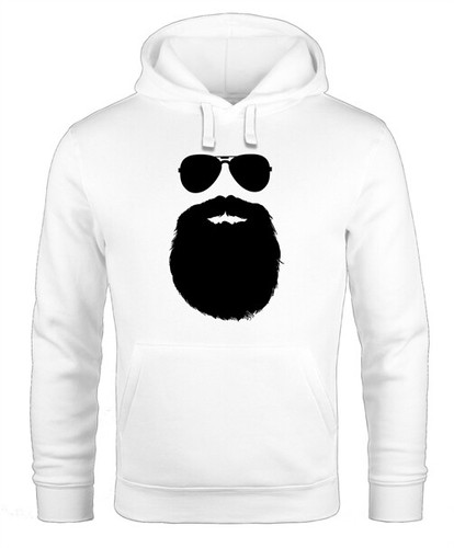Hoodie herren mann mit bart - hoodie,