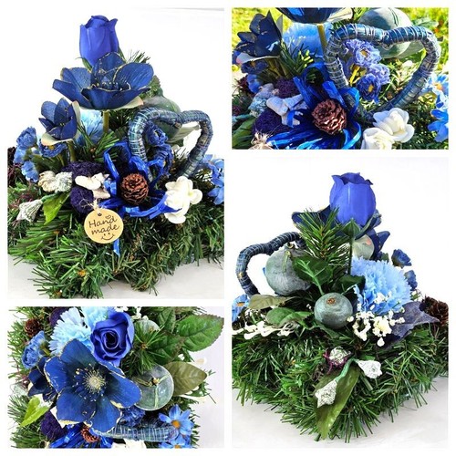 Grabschmuck gesteck kissen - gesteck,