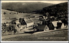Rehefeld Sachsen Erzgebirge DDR Postkarte 1963 Teilansicht mit Grenzbaude