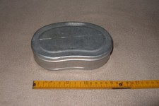 Proviantdose, Brotbüchse, Bemmdose, Alu, kleiner, DDR gebraucht