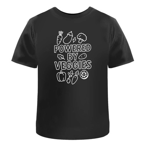 Unisex shirt powered - t-shirt, by