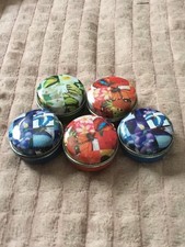 5 gebrauchte Pillenbox Rund Pillendose Metall Tablettenbox Medikamentenbox