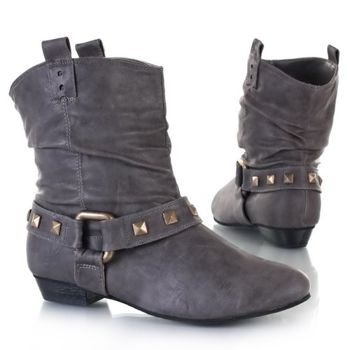 Graue biker boots ikiz - biker, 36